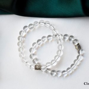 Clear quartz normal 8 mm bracelet