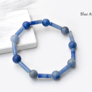 Blue aventurine sleek bracelet