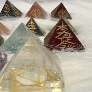 Multicolored Crystal Pyramid