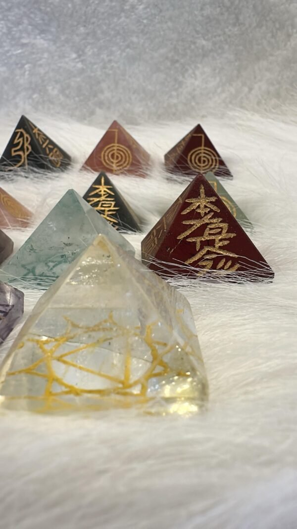 Multicolored Crystal Pyramid