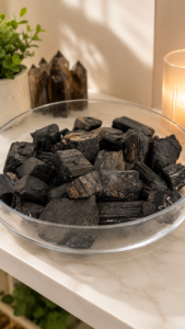 Raw Black Tourmaline Crystal – Natural Protection Stone for Grounding & Negative Energy Cleansing