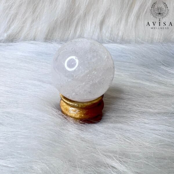 Clear Quartz Crystal Ball - Image 2
