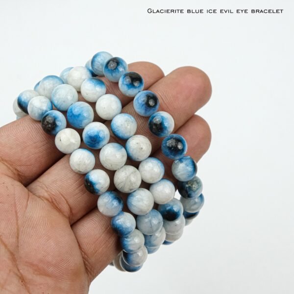 Glacierite Blue Ice Evil Eye Bracelet - Image 3