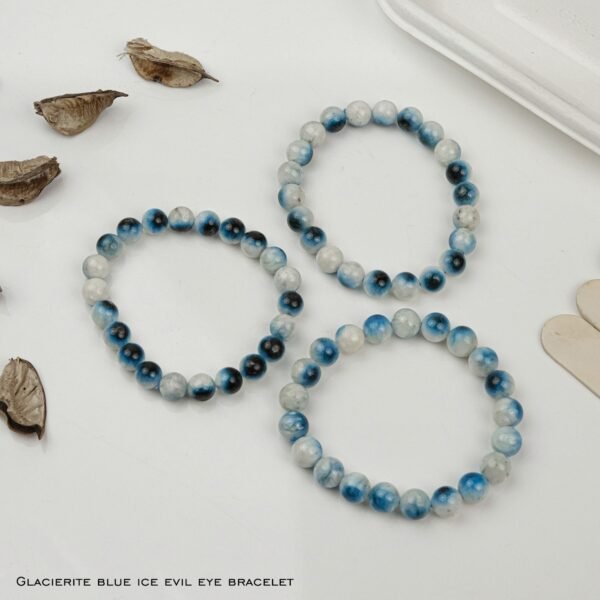 Glacierite Blue Ice Evil Eye Bracelet - Image 4