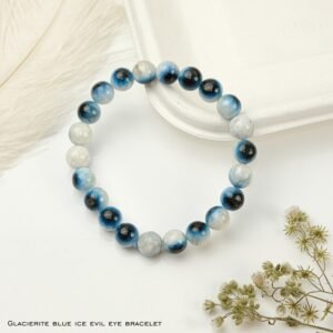 Glacierite Blue Ice Evil Eye Bracelet