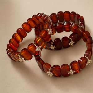 Carnelian crystal bracelet