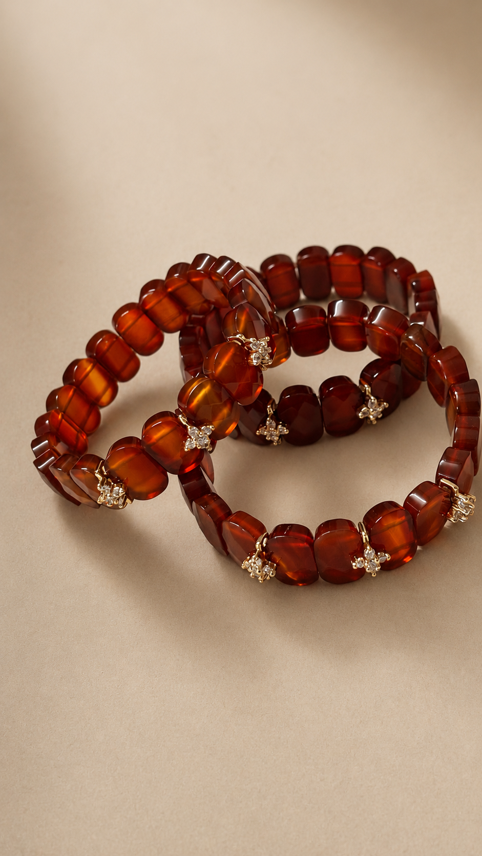 Premium Carnelian Crystal Bracelet for Confidence, Motivation & Success | Avisa Wellness