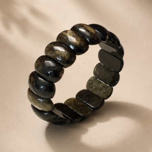 Black obsidian golden sheen