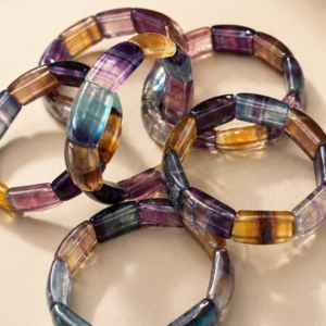 Multi Color Fluorite Bracelet