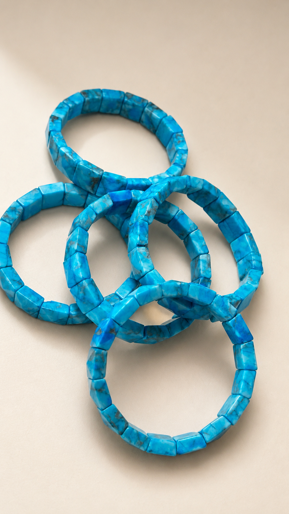 Natural Turquoise (Firoza) Crystal Bracelet for Protection, Good Luck, Healing & Positive Energy | Avisa Wellness