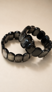 Buy Natural Silver Sheen Black Obsidian Bracelet for Protection & Grounding | Avisa Wellness