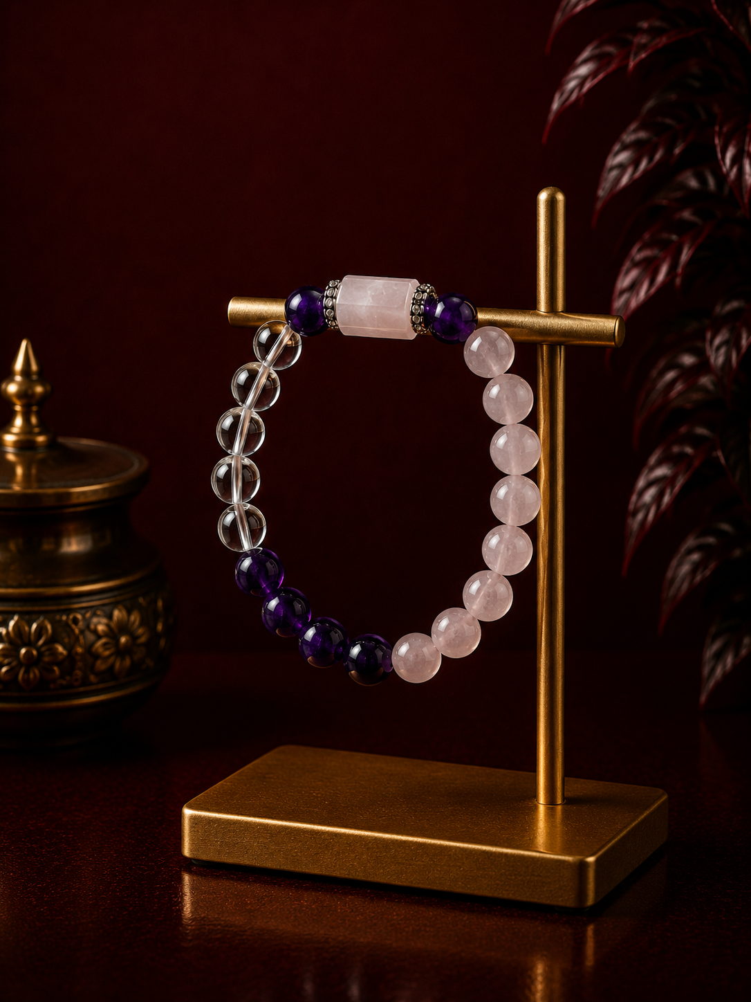π Rose Quartz β Love, compassion & emotional healing π Amethyst β Harmony, trust & spiritual connection π€ Clear Quartz β Clarity, positivity & energy amplification