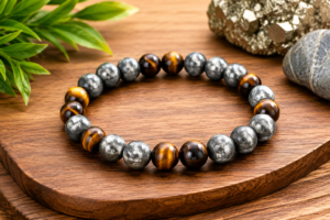 Tiger Eye & Pyrite Bracelet