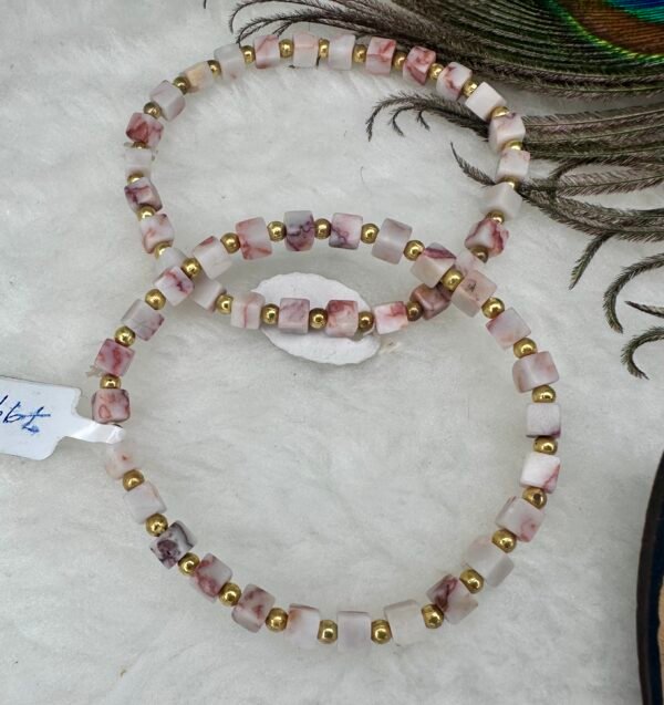 Pink Zebra Jasper Bracelet
