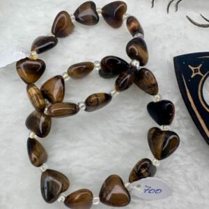 Tiger’s Eye Heart shaped Bracelet