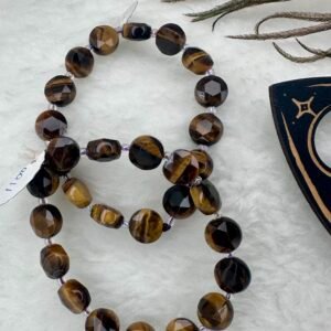 Tiger’s Eye Daimond cut Bracelet