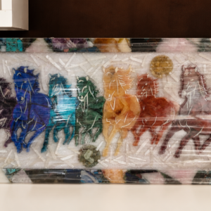 7 Chakra Horses Crystal Wall Art