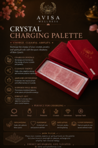 Luxury Rose Quartz Crystal Charging Palette designed for cleansing, recharging, and amplifying the energy of healing crystals, jewelry, and spiritual tools.