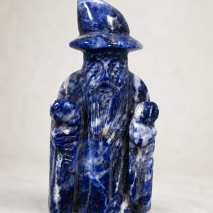 Lapis Merlin Figurine (Sodalite Crystal Wizard)