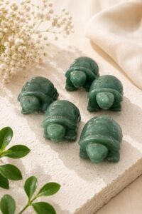 Natural Green Aventurine Turtle | Lucky Crystal Tortoise | Feng Shui Crystal | Avisa Wellness