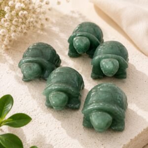 Natural Green Aventurine Turtle – Feng Shui Crystal for Luck, Prosperity & Positive Energy